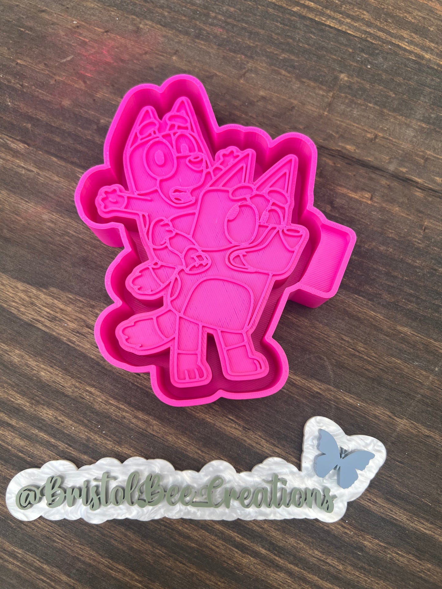 Blue dog characters Freshie mold