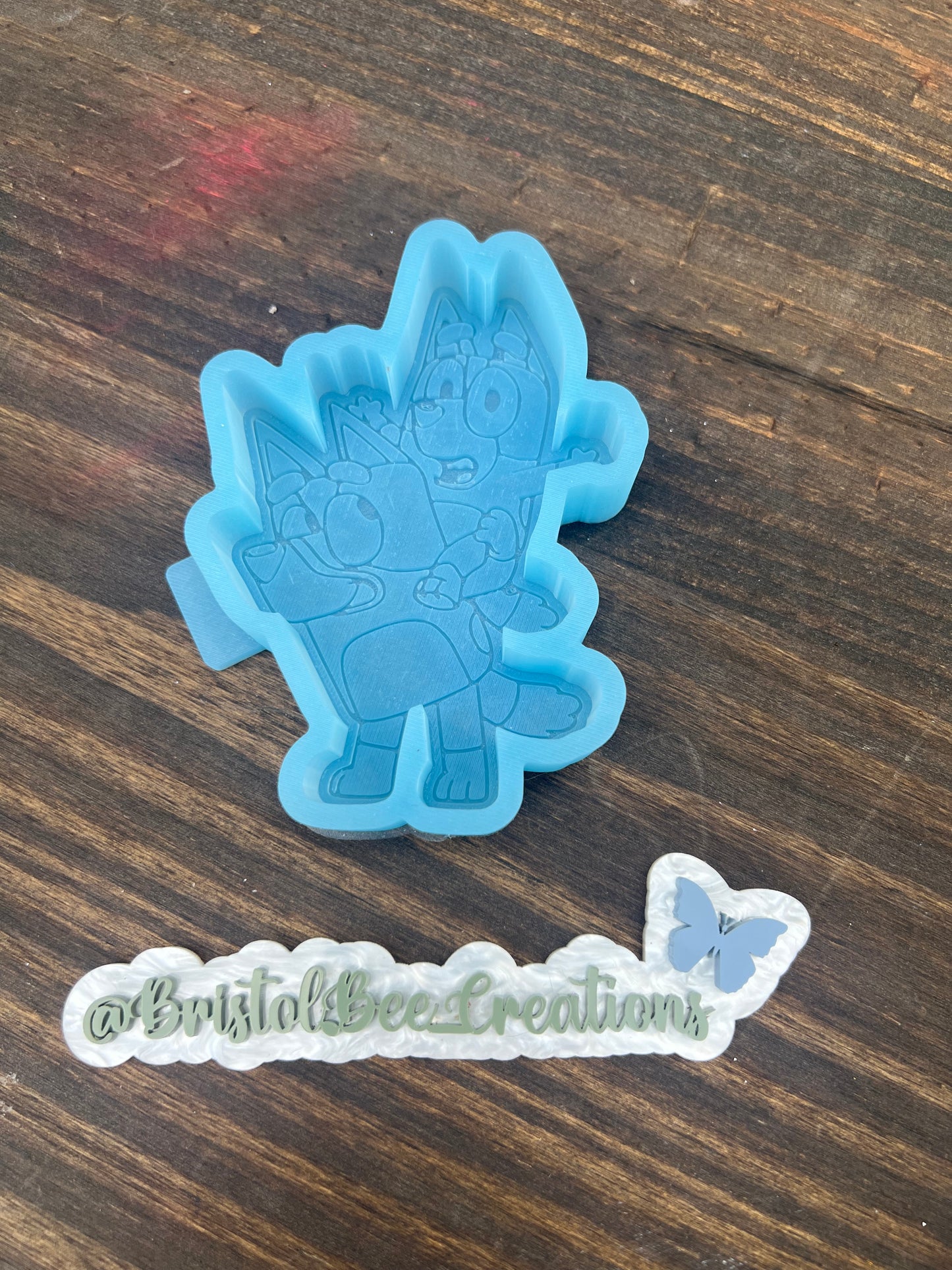 Blue dog characters Freshie mold
